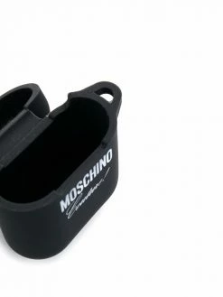 Moschino logo-print AirPods case
