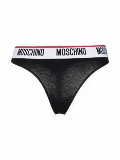 Moschino logo band thongs pack of 2