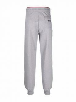 Moschino logo-trim cotton track pants