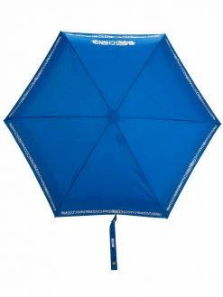 Moschino logo-print packable umbrella