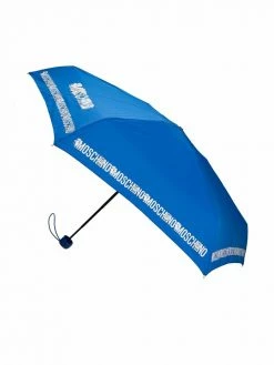 Moschino logo-print packable umbrella