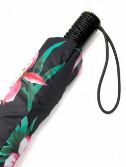 Moschino floral logo-print umbrella