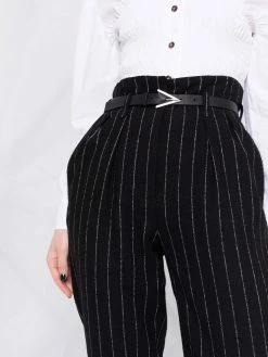 Moschino high-waisted pinstripe-print trousers