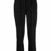 Moschino high-waisted pinstripe-print trousers