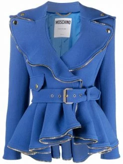 Moschino Couture biker crepe jacket