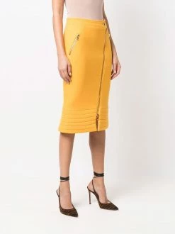 Moschino knitted zip up skirt