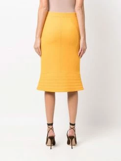 Moschino knitted zip up skirt