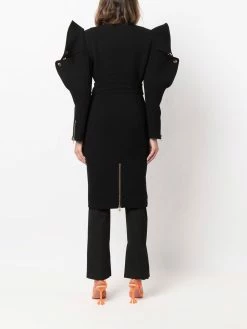 Moschino couture biker crepe dress