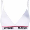 Moschino logo embroidered bralette