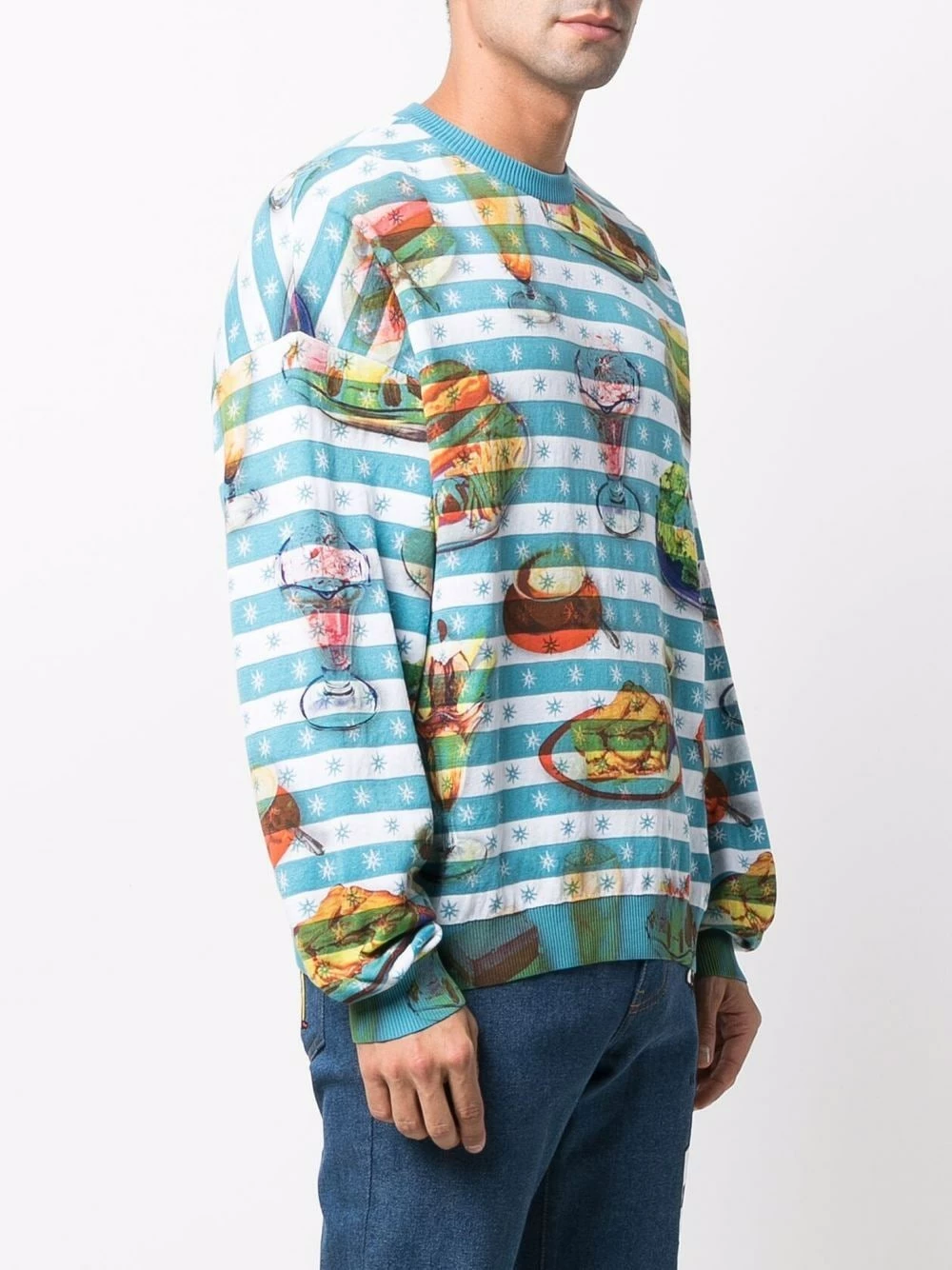 Budget ๐ฏ Moschino Striped star detail knit jumper ๐ 5 Moschino striped star-detail knit jumper