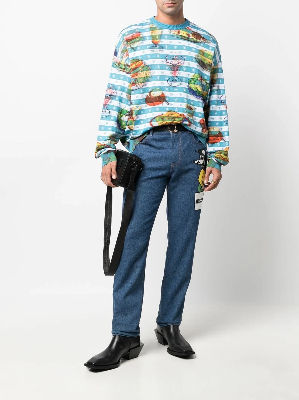 Budget ๐ฏ Moschino Striped star detail knit jumper ๐ 4 Moschino striped star-detail knit jumper