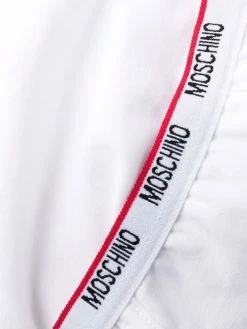 Moschino logo-waist cotton boxer briefs