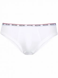 Moschino logo-waist cotton boxer briefs