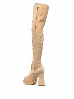 Moschino lace-up over-the-knee boots
