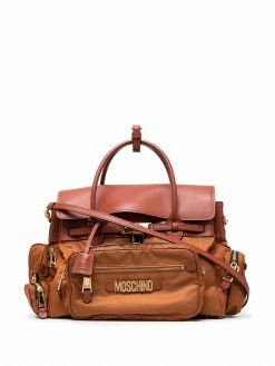 Moschino multi-pocket tote bag