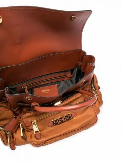 Moschino multi-pocket tote bag