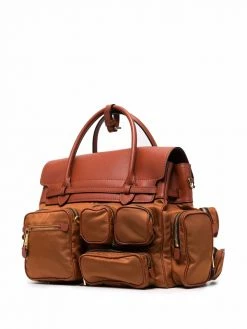 Moschino multi-pocket tote bag