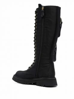 Moschino lace-up combat boots