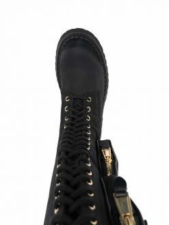 Moschino lace-up combat boots