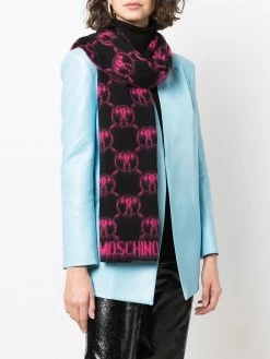Moschino monogram knit scarf