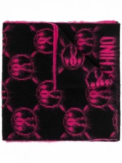 Moschino monogram knit scarf