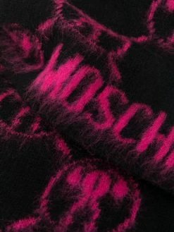 Moschino monogram knit scarf