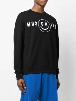 Best Pirce ๐งจ Moschino Smiley embroidered cotton sweatshirt ๐ 9 Moschino Smiley embroidered cotton sweatshirt