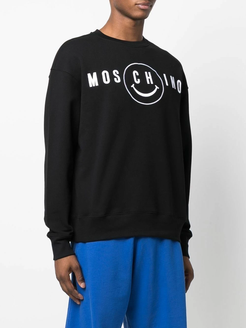 Best Pirce ๐งจ Moschino Smiley embroidered cotton sweatshirt ๐ 5 Moschino Smiley embroidered cotton sweatshirt