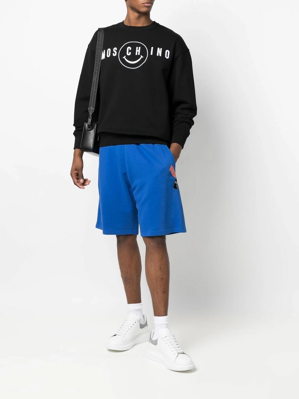 Best Pirce ๐งจ Moschino Smiley embroidered cotton sweatshirt ๐ 4 Moschino Smiley embroidered cotton sweatshirt