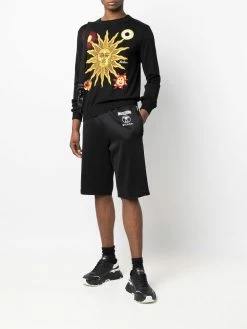 Moschino sun-pattern cotton jumper