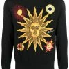 Moschino sun-pattern cotton jumper