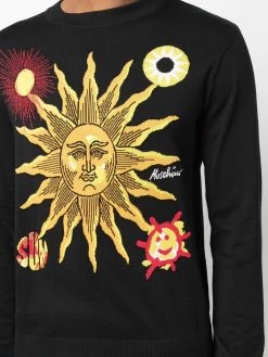 Moschino sun-pattern cotton jumper