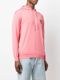 Moschino logo-patch hoodie