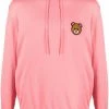 Moschino logo-patch hoodie