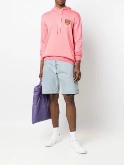 Moschino logo-patch hoodie