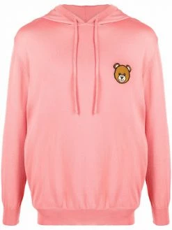 Moschino logo-patch hoodie