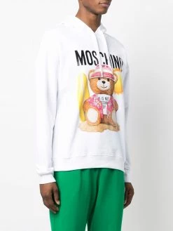 Moschino Teddy Bear motif cotton hoodie