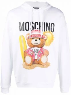 Moschino Teddy Bear motif cotton hoodie