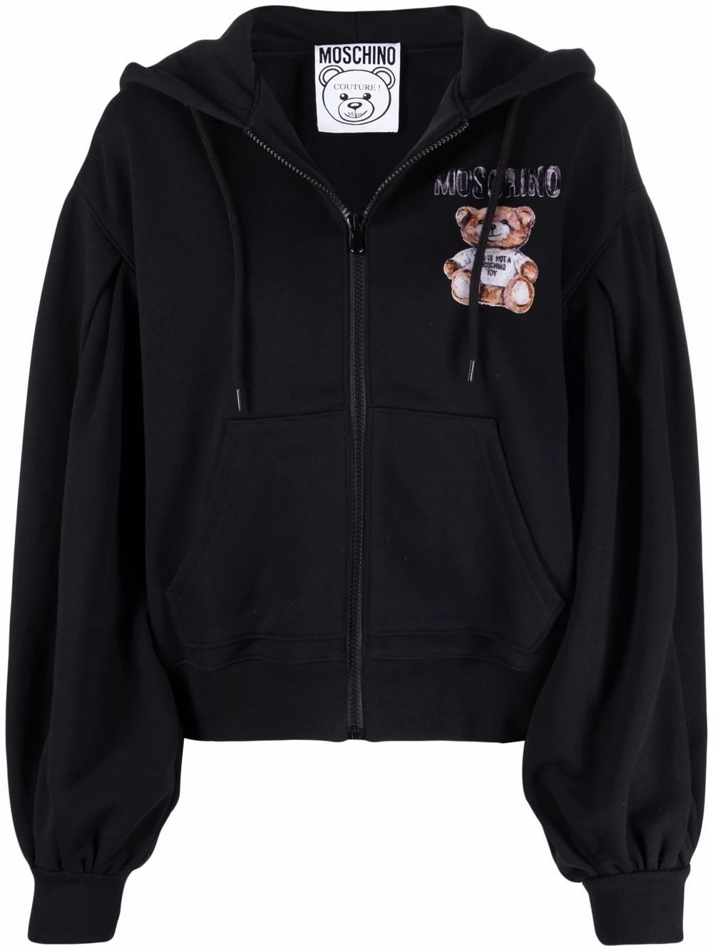 Hot Sale ๐ฅฐ Moschino Teddy logo patch cropped hoodie ๐ 3 Moschino Teddy logo-patch cropped hoodie