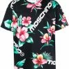 Moschino hibiscus logo-print cotton T-shirt