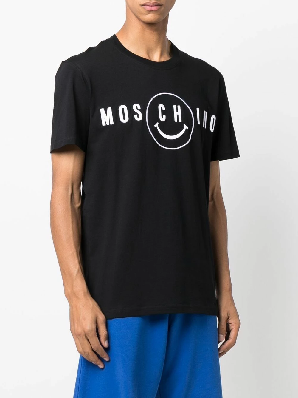Hot Sale ๐คฉ Moschino Logo print smiley T ๐ shirt ๐ 5 Moschino logo-print smiley T-shirt