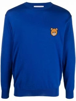 Moschino Teddy Bear intarsia crewneck jumper
