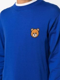Moschino Teddy Bear intarsia crewneck jumper