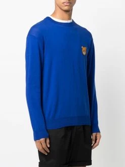 Moschino Teddy Bear intarsia crewneck jumper