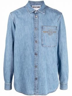 Moschino chest-pocket denim shirt