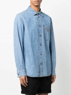 Moschino chest-pocket denim shirt