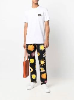 Moschino logo-patch crewneck T-shirt