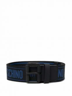 Moschino two-tone logo-motif belt