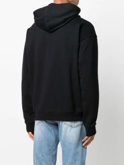 Moschino chest-logo zip-up hoodie