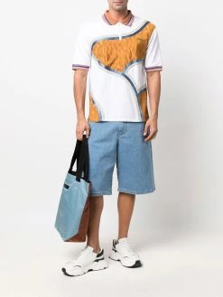 Moschino Teddy Bear wide-leg denim shorts